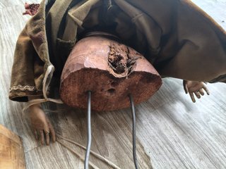 Antico manichino devozionale fine '700
