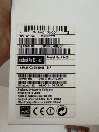 MacBook Air 13 256GB Plata