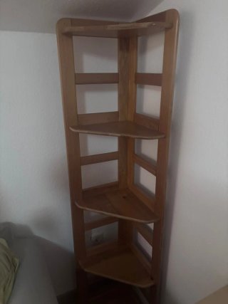 Estantería rinconera madera 1,65m