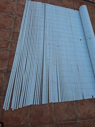 Cañizo PVC blanco