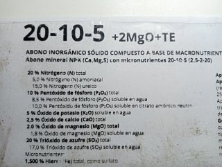 Abono especial combinado árboles Cítricos 1 kg.