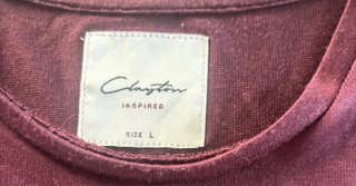 Maglietta Clayton Bordeaux Tg. L