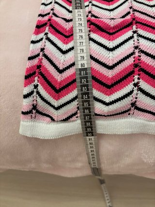 Pantaloni a zig-zag rosa