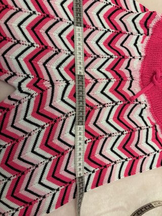 Pantaloni a zig-zag rosa