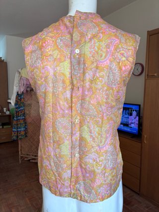Blusa seda sin mangas T.38