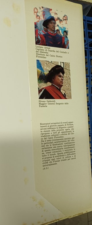 libro sul calcio storico fiorentino ieri e oggi