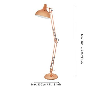 Lámpara de pie cobre diseño