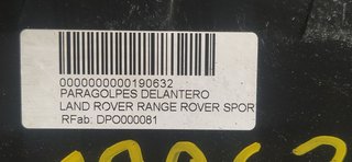 LAND ROVER RANGE ROVER SPORT * PARAGOLPES DELANTERO