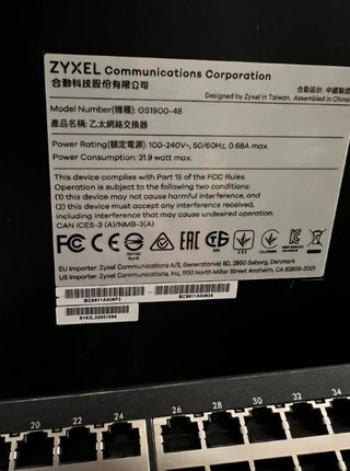 Switch de red Zyxel GS1900-48  Switch Zyxel GS1900