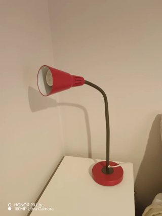 Flexo de escritorio rojo
