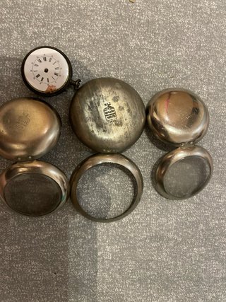 Lote de piezas de reloj de bolsillo