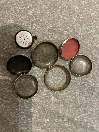 Lote de piezas de reloj de bolsillo