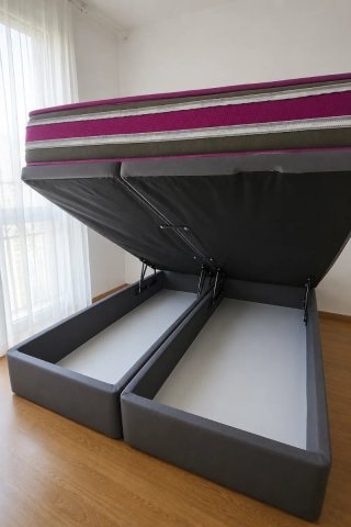 Cama canapé + colchón (sistema hidráulico)