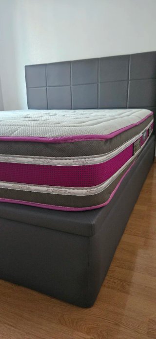 Cama canapé + colchón (sistema hidráulico)