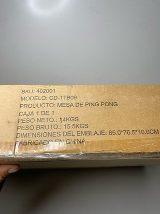 : Mesa Ping Pong Plegable