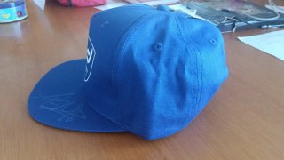 Cappello Yamaha autografato Maria Herrera