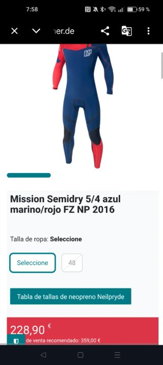 Traje de neopreno hombre NeilPryde Mission 5/4/3