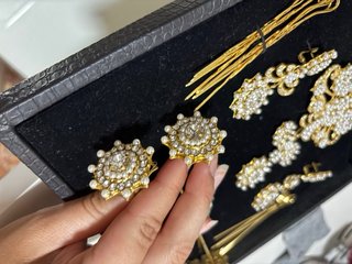 Aderezo Fallera Mayor Oro y Perlas