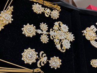 Aderezo Fallera Mayor Oro y Perlas