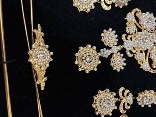 Aderezo Fallera Mayor Oro y Perlas