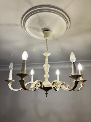 2 Lampade da Soffitto Vintage Bianche