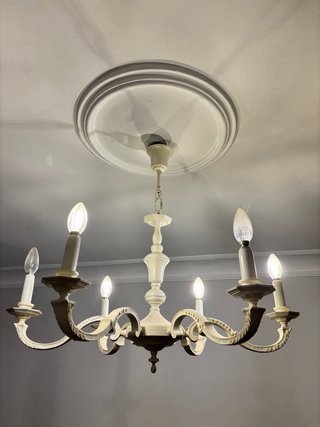 2 Lampade da Soffitto Vintage Bianche