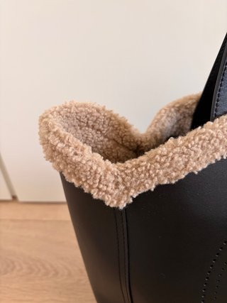Bolso Karl Lagerfeld Negro Piel Borrego
