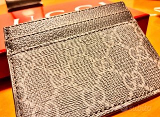 Portacarte Gucci Grigio GG Supreme