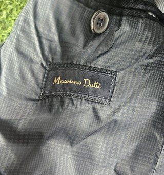 Abrigo Massimo Dutti Negro Hombre Elegante