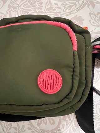 Bolso Misako verde y rosa