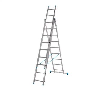 ESCALERA ALUMINIO 9+9+9 - 27 PELDAÑOS