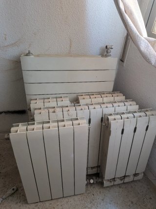 Vendo 6 Radiadores de calefacción blanco