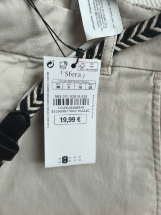 Pantalón Sfera Beige Talla 38