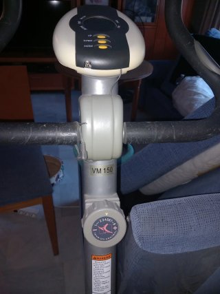 Bicicleta Estática Gris y Negra