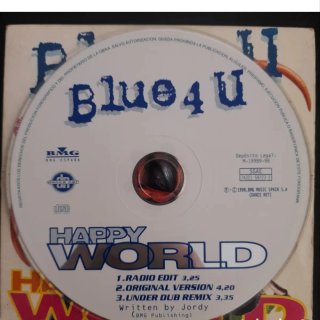 Blue 4 U - Happy World CD Single 1998 España