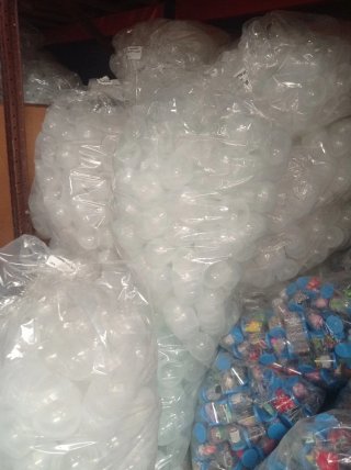 Bolas transparentes para máquinas expendedoras