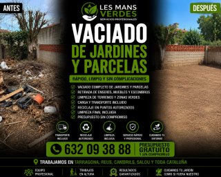 VACIADO DE JARDINES Y PARCELAS