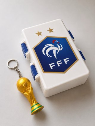 Caja de Cromos Francia + Llavero Trofeo