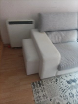 Sofá Chaiselongue Beige y Blanco URGE POR MUDANZA