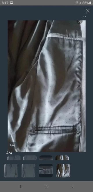 Americana H&M Gris Caballero
