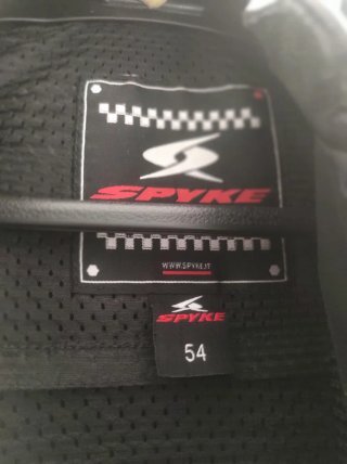 Mono de moto SPYKE 2 piezas negro/blanco