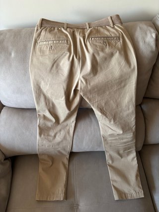 Pantalón chino Mango beige talla 38