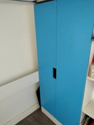 Litera Ikea Blanca y Azul
