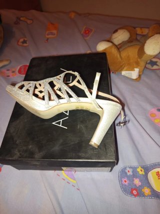 Zapatos de tacón AZAREY plateados talla 39