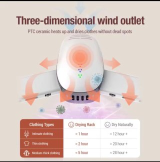 Secadora Ropa Eléctrica UV Portátil. Sin estrenar