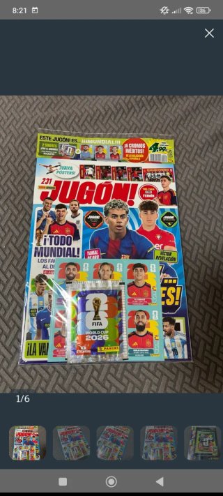 Revista jugón 231 Panini mundial 2026