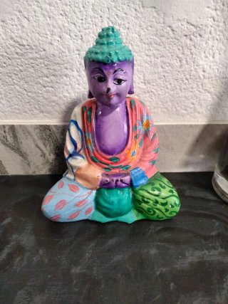 Buda de la suerte colorido