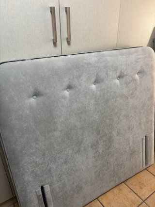 Cabecero Cama Tapizado Gris