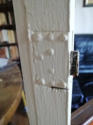 Vetrinetta in legno vintage
