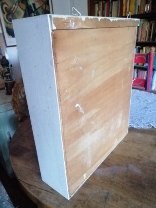 Vetrinetta in legno vintage